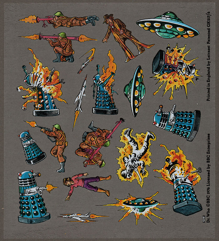 Doctor Who Action Transfers by Letraset 5