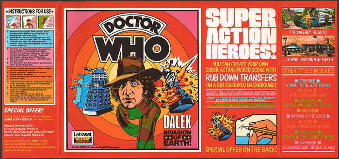 Doctor Who Action Transfers by Letraset 3