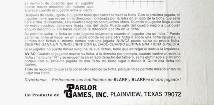 Detail with the logo of Parlor Games, Inc.