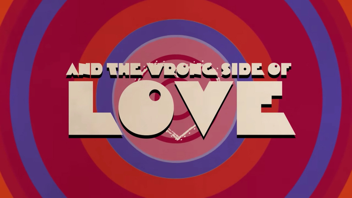 Still from the lyrics video for “Right Side of Heartbreak (Wrong Side of Love)”.