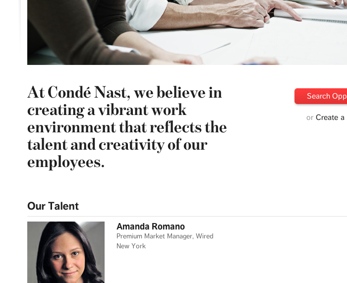 Condé Nast homepage 3