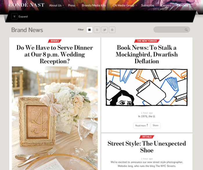 Condé Nast homepage 4