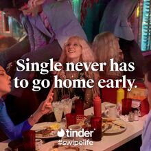 Tinder “Single, Not Sorry” campaign