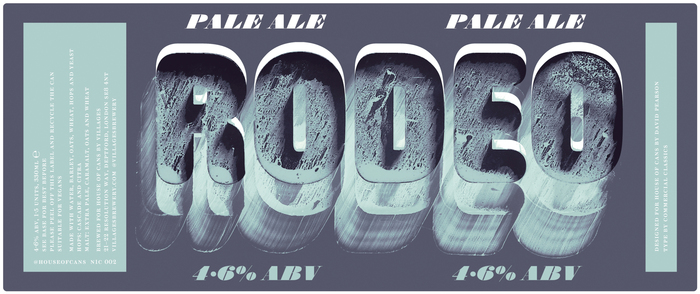 “RODEO” uses distorted Caslon Rounded Shaded.