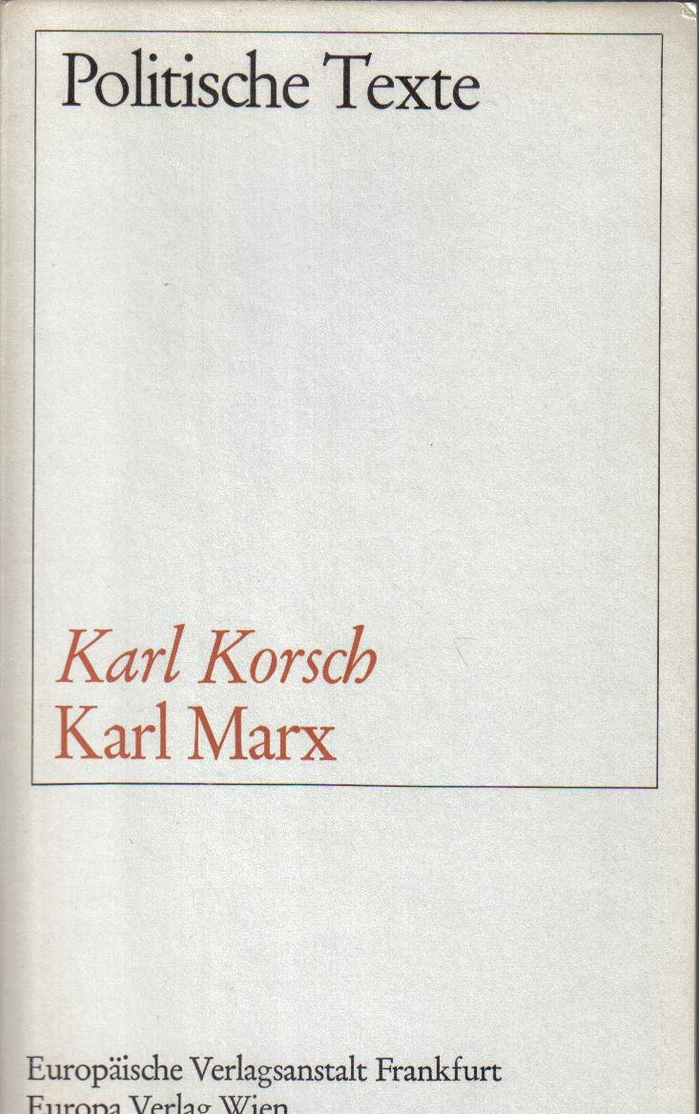 Karl Marx by Karl Korsch, 1967