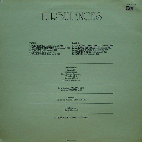 Joël Fajerman – Turbulences album art 2