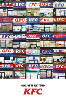 KFC: AFC–ZFC outdoor ad campaign