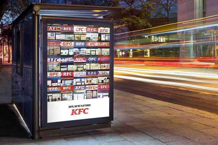 KFC: AFC–ZFC outdoor ad campaign 3