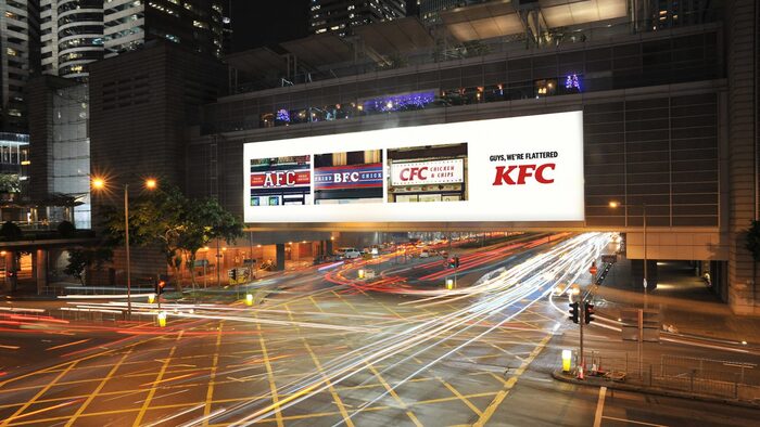 KFC: AFC–ZFC outdoor ad campaign 6