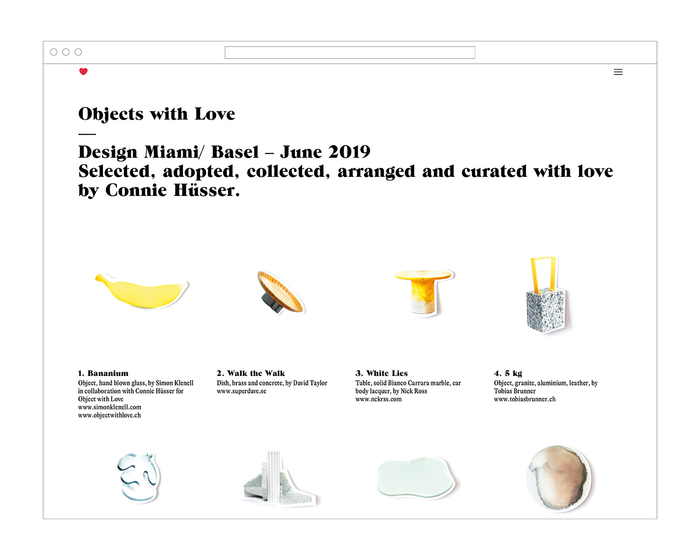 Objects with Love website