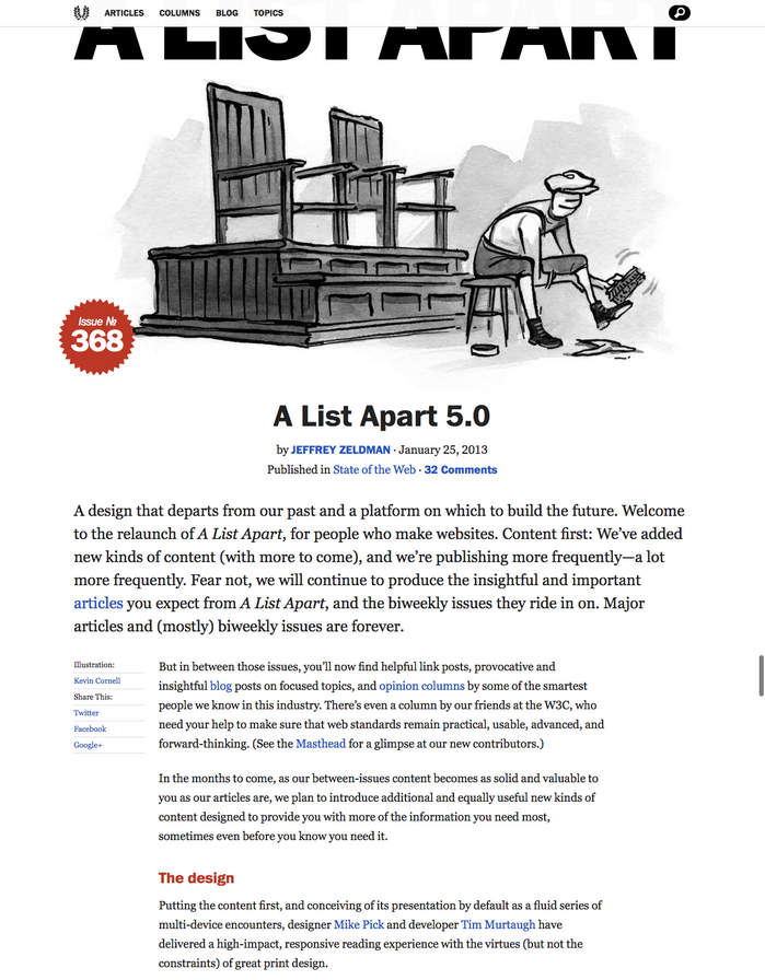 A List Apart 5.0 1