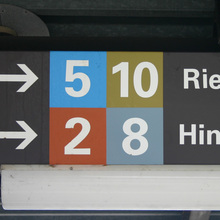 St. Gallen tram signs