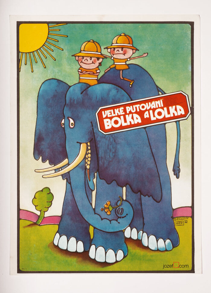 Velké putováné Bolka a Lolka (Around the World with Bolek and Lolek, original title: Wielka podróż Bolka i Lolka), Poland, 1977. Directed by Władysław Nehrebecki. Featuring Ewa Zlotowska, Danuta Mancewicz, Jan Kociniak.