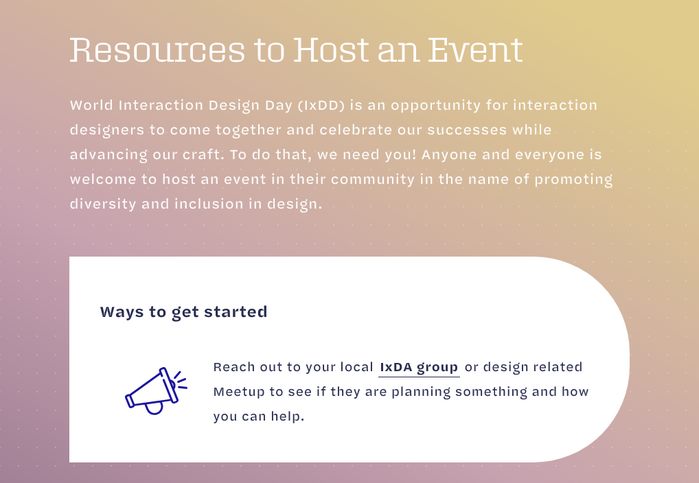 Resources to Host an Event