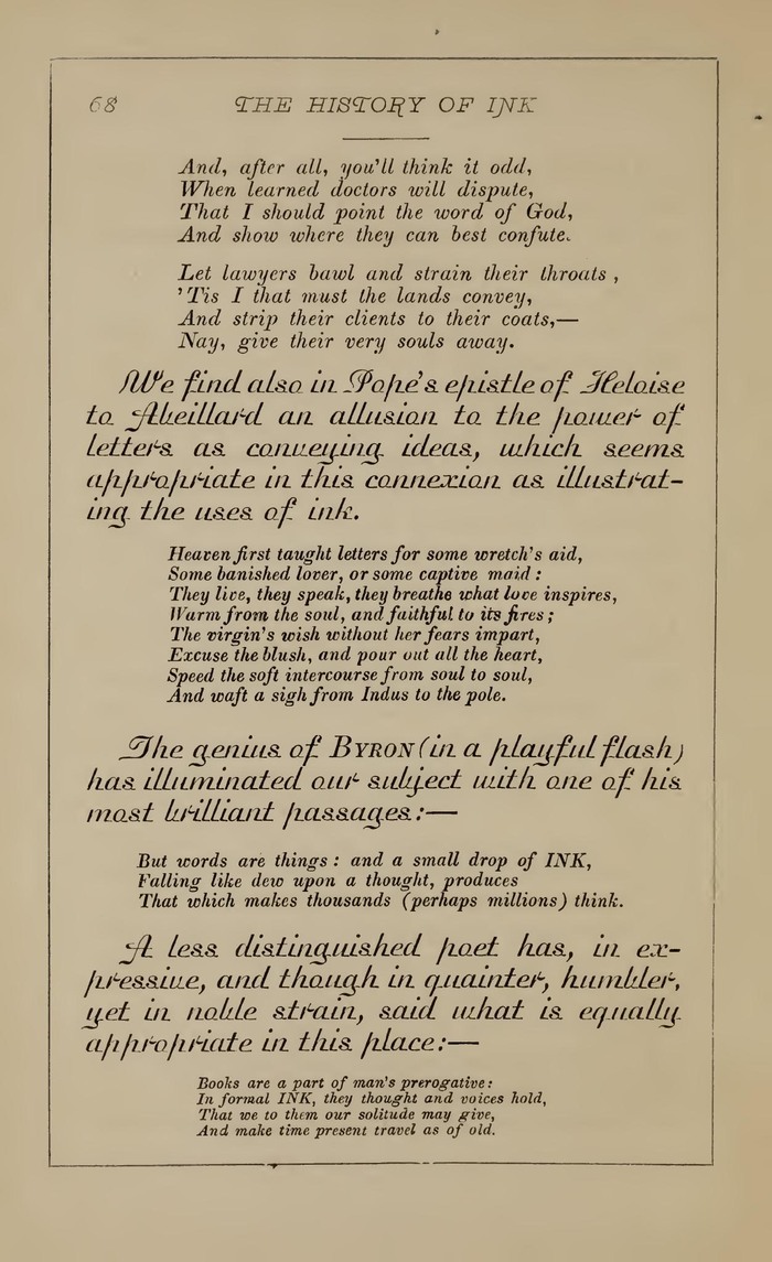 The History of Ink, Including Its Etymology, Chemistry, and ...