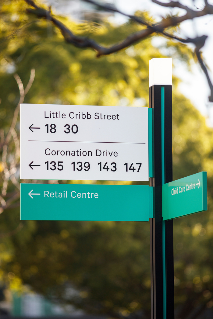 Milton Green wayfinding and signs 1