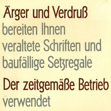 “Ärger und Verdruß” ad by Gebr. Klingspor