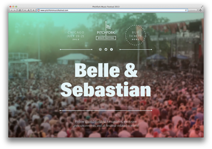Pitchfork Music Festival, 2013 (Announcement) 1