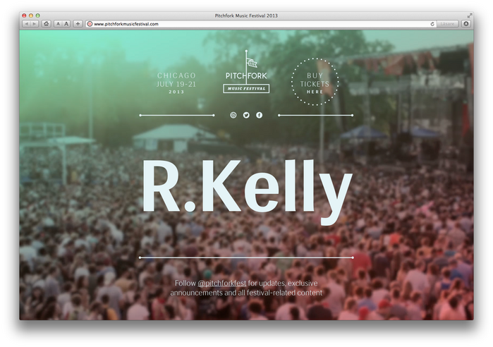Pitchfork Music Festival, 2013 (Announcement) 3