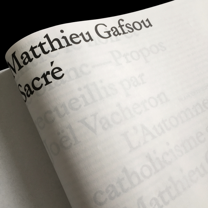 Sacré – Matthieu Gafsou 3