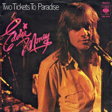 Eddie Money – “Two Ticket to Paradise” / “Don’t Worry” German single cover