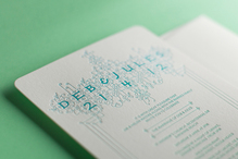 Deb &amp; Jules wedding invitation