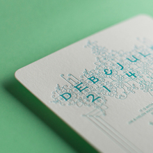 Deb &amp; Jules wedding invitation