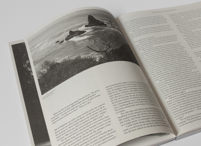 Article set in Rosart and GT Super Italic, printed in grey paper.