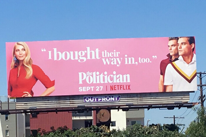 “Netflix appears to be trolling the University of Southern California over its role in the college admissions scandal with billboards for a new show that were placed near the school, according to a report Thursday.” — New York Post