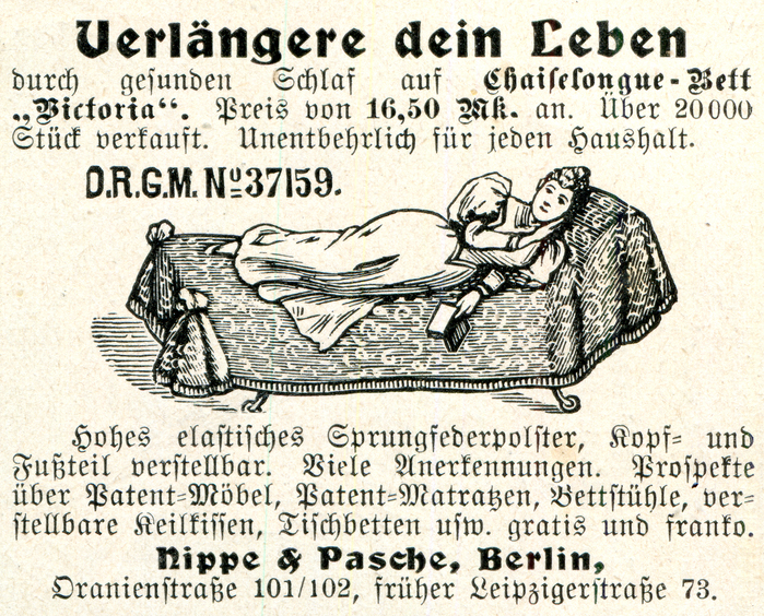 “Verlängere dein Leben” ad by Nippe &amp; Pasche, Berlin