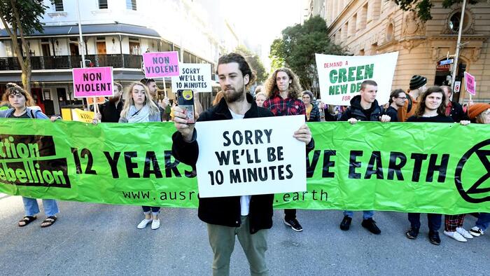 Pop-up demonstration in Australia.