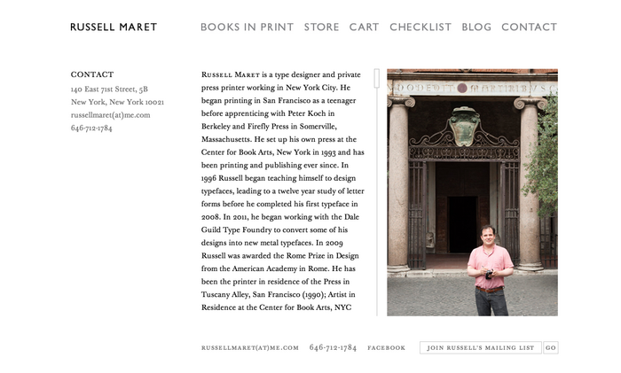 Russell Maret website 3