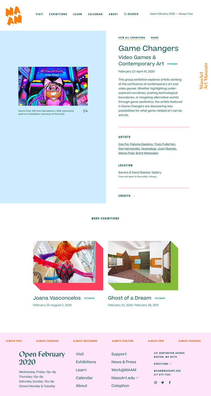 MassArt Art Museum identity 10