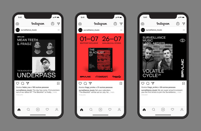 Surveillance Music brand identity 1