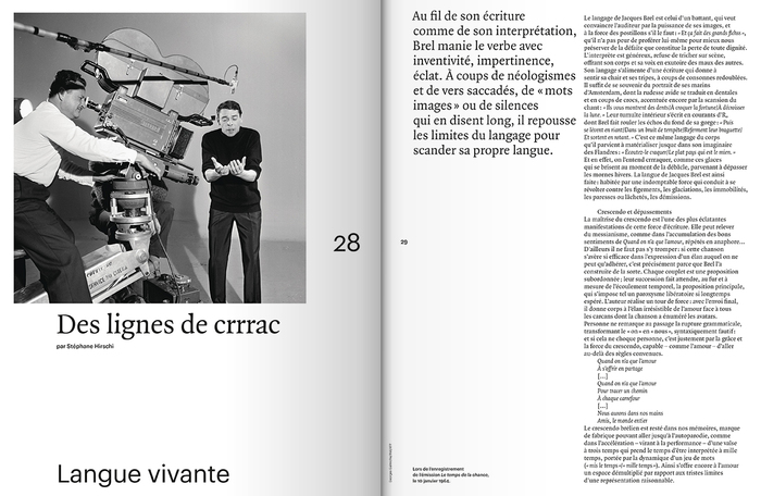 Télérama Hors-Série Nº 214, “L’aventure Brel”, Sept 2018 4