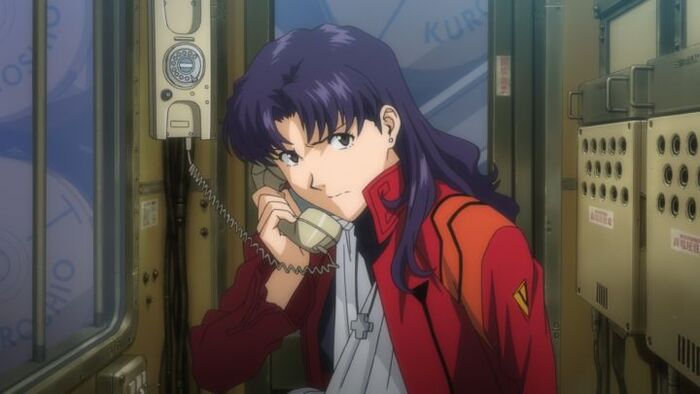 &ldquo;KUROSHIO&rdquo; set in Futura. The Kuroshio corporation appears wherever a logo is needed in Rebuild of Evangelion, from beer to books to military equipment. The name &ldquo;Kuroshio&rdquo; refers to the 1969 animated movie Flying Phantom Ship, whose key animation and design work were carried out by Anno&rsquo;s former boss, Hayao Miyazaki.