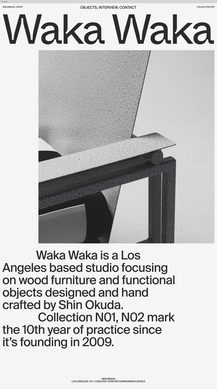 Waka Waka, Collection N01 5