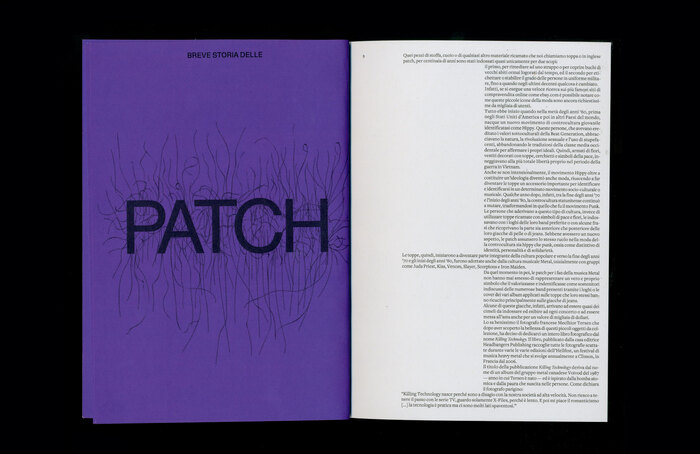 Chapter opening for “a short history of the patch”.