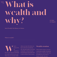 Principles of Wealth