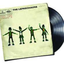 Pastiche of the Beatles’ 1965 <cite>Help</cite> album cover