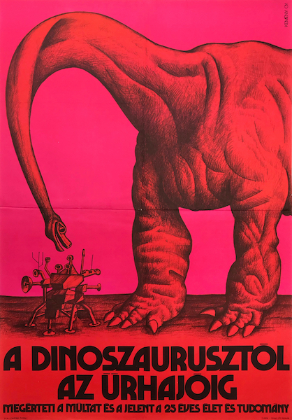 “From dinosaurs to spaceships” poster 2