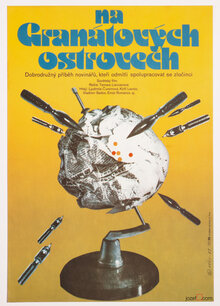 <cite>Na granátových ostrovech </cite>(1983) Czechoslovak movie poster