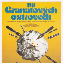 <cite>Na granátových ostrovech </cite>(1983) Czechoslovak movie poster