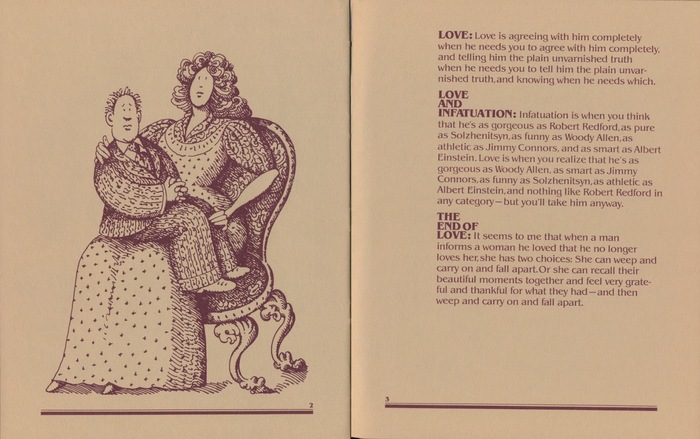 Illustrated text spread