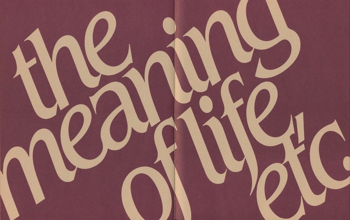 “The Meaning of Life, Etc.” part title