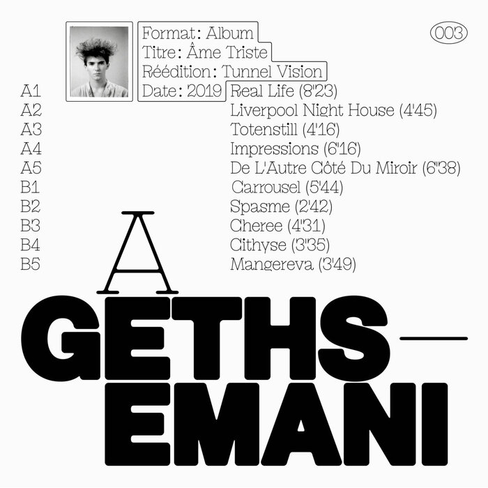 A Gethsemani – Âme Triste album art 2