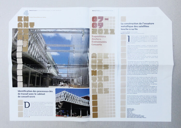 Spreads from Mémoire d’avenir n° 1, February–April 2010.