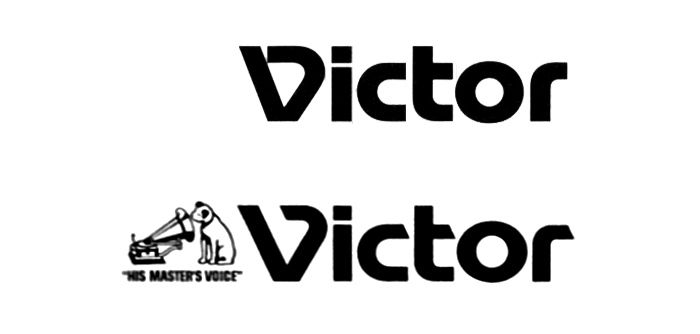 Top: “Victor” in Motter Tektura. Bottom: The Victor logo with adjustments.