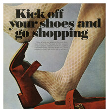 “Kick off your shoes and go shopping” AT&amp;T ad