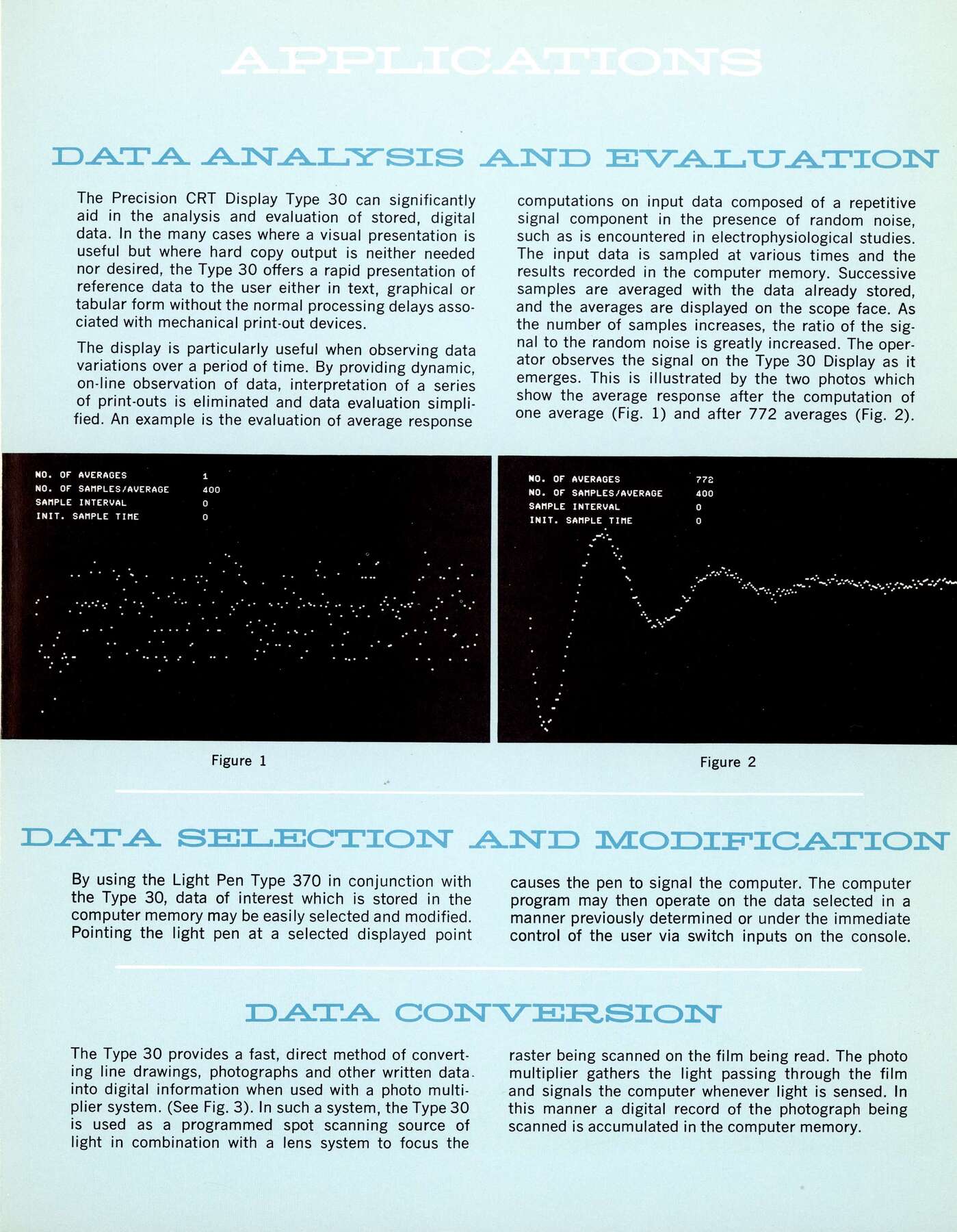 Digital Precision CRT Display Type 30 Manual - Fonts In Use